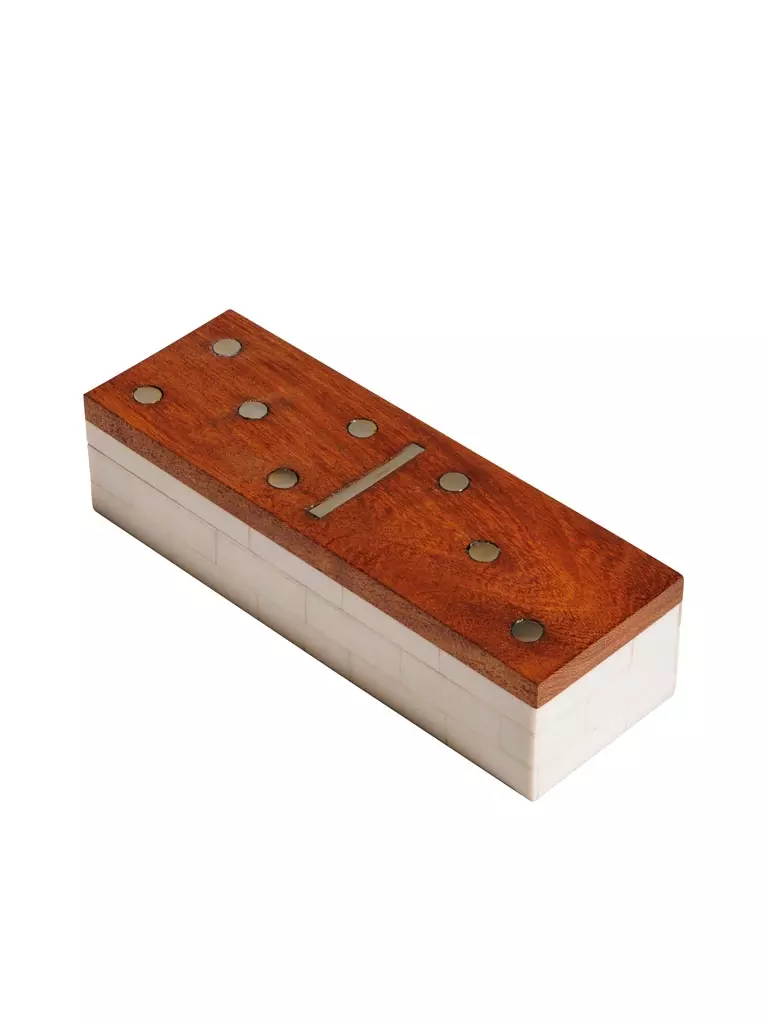 White Domino Box Game 42177