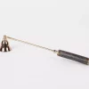 Candle Snuffer Rose Gold Dark Brown Wooden Handle 72603