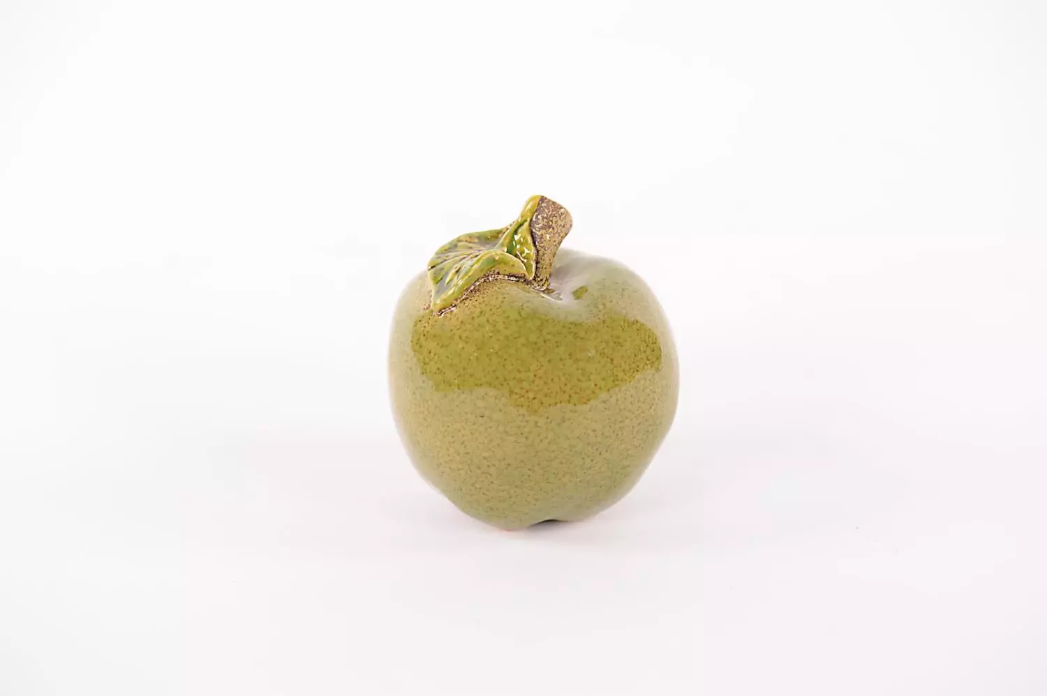Deco Apple Ceramic Green ø8,3xh9cm 74079