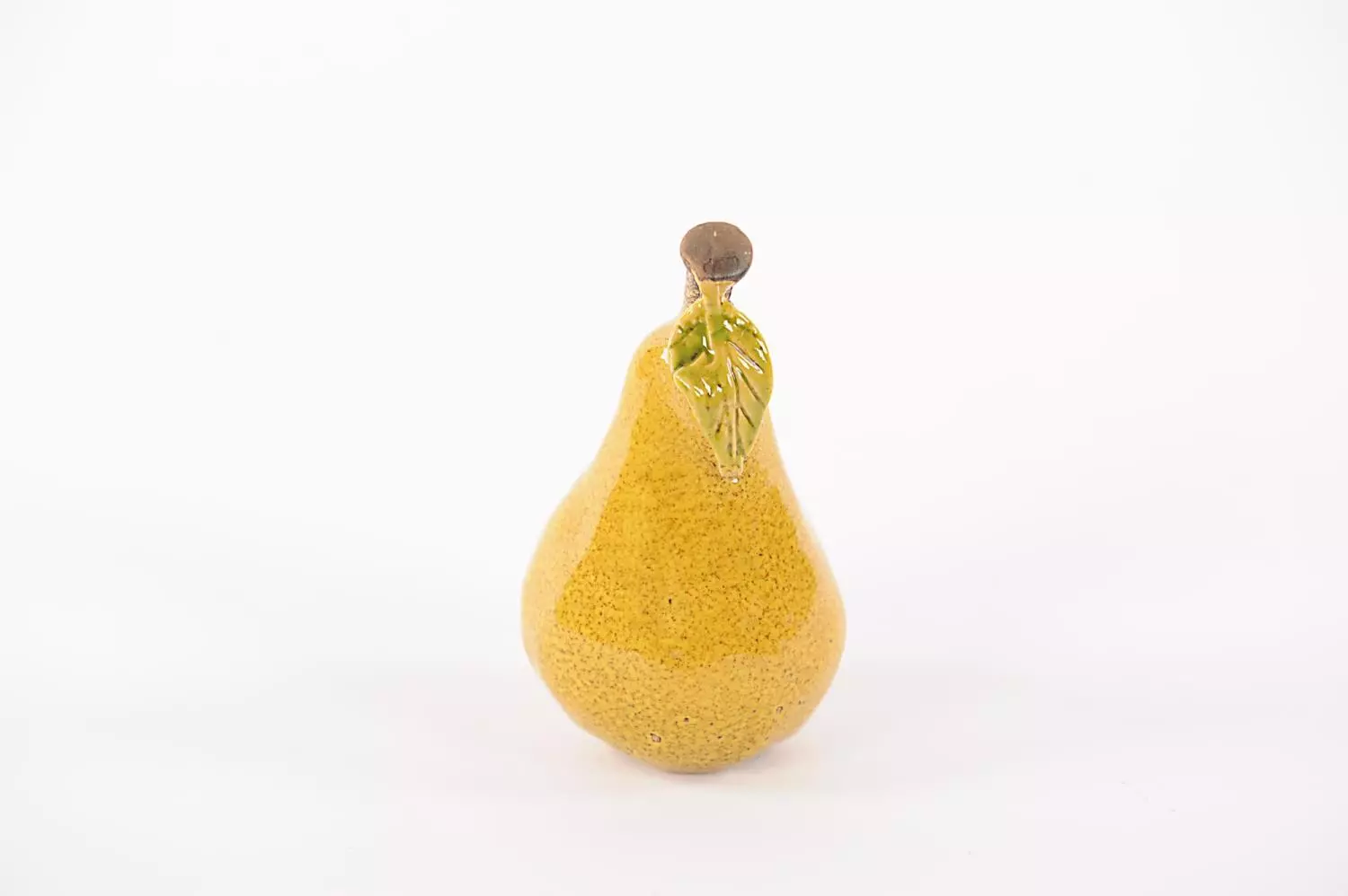 Deco Pear Ceramic Green ø7,3xh13cm 74082