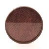 Round Tray Brown L ø34xh4cm 74107