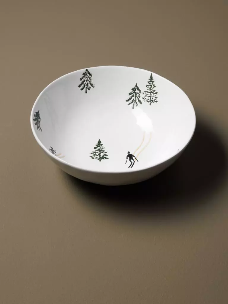 Deep bowl Slalom ø23x8cm 43776