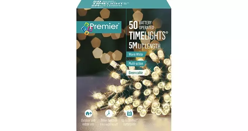 Lysslynge 50 Lys Batteri Varmhvit M Multifunksjon Lb112382w