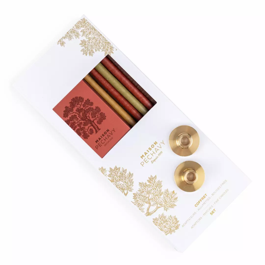 Brass Lysholdere & Lys Leaves 30253