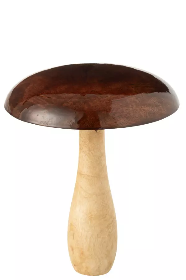 Mushroom Shiney Nat/Brown 20,5xh23cm 55743