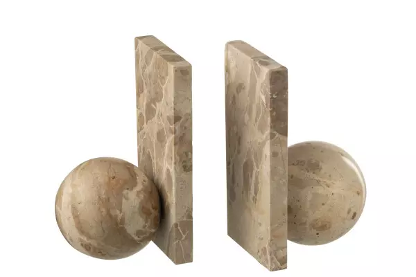 Bookends Marble Beige 10x20cm 59206