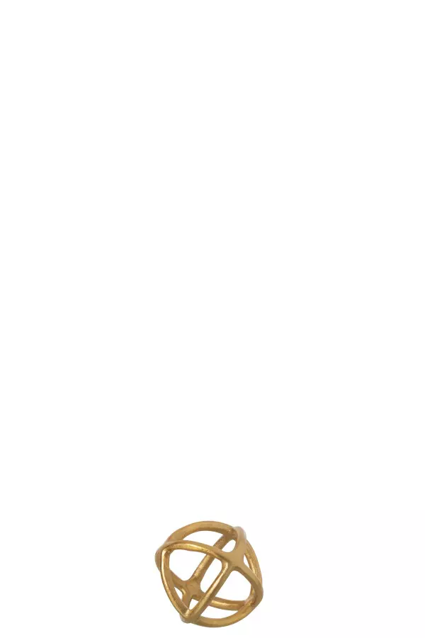 Ball Sculpture alu Gold 10x10cm 55989