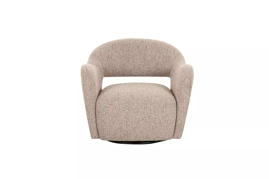 Swivel Chair Ronda Beige/ Broen Boucle 85/85h73cm 100-516