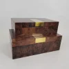 Box Imitert Burl 30x20h9cm 130-296