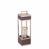 Brown Gold Mangowood Lantern S 731428