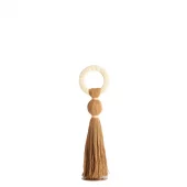 Ornament Ocher Yellow Raffia Cream 11xh47cm 7611660