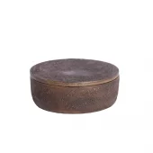 Deco Box Textured Dark Brown 19xh7cm 7612164
