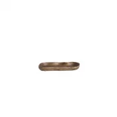 Dish Wood Ant. Brown 34,5x14xh4cm 6359033