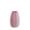 Vase Glass Burgundy 23xh38cm 5832217
