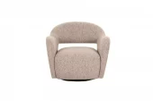 Swivel Chair Ronda Beige/ Broen Boucle 85/85h73cm 100-516