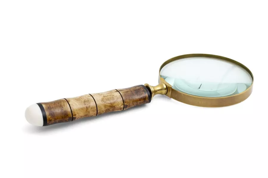 Magnifyimng Glass W Bone Handle 10x25cm 410-191