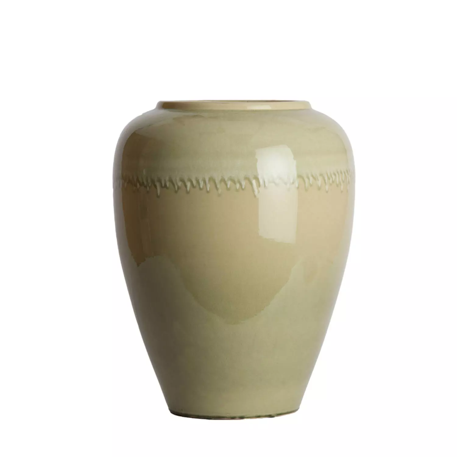 Vase Deco Light Green Cream 50xh64cm 5763176