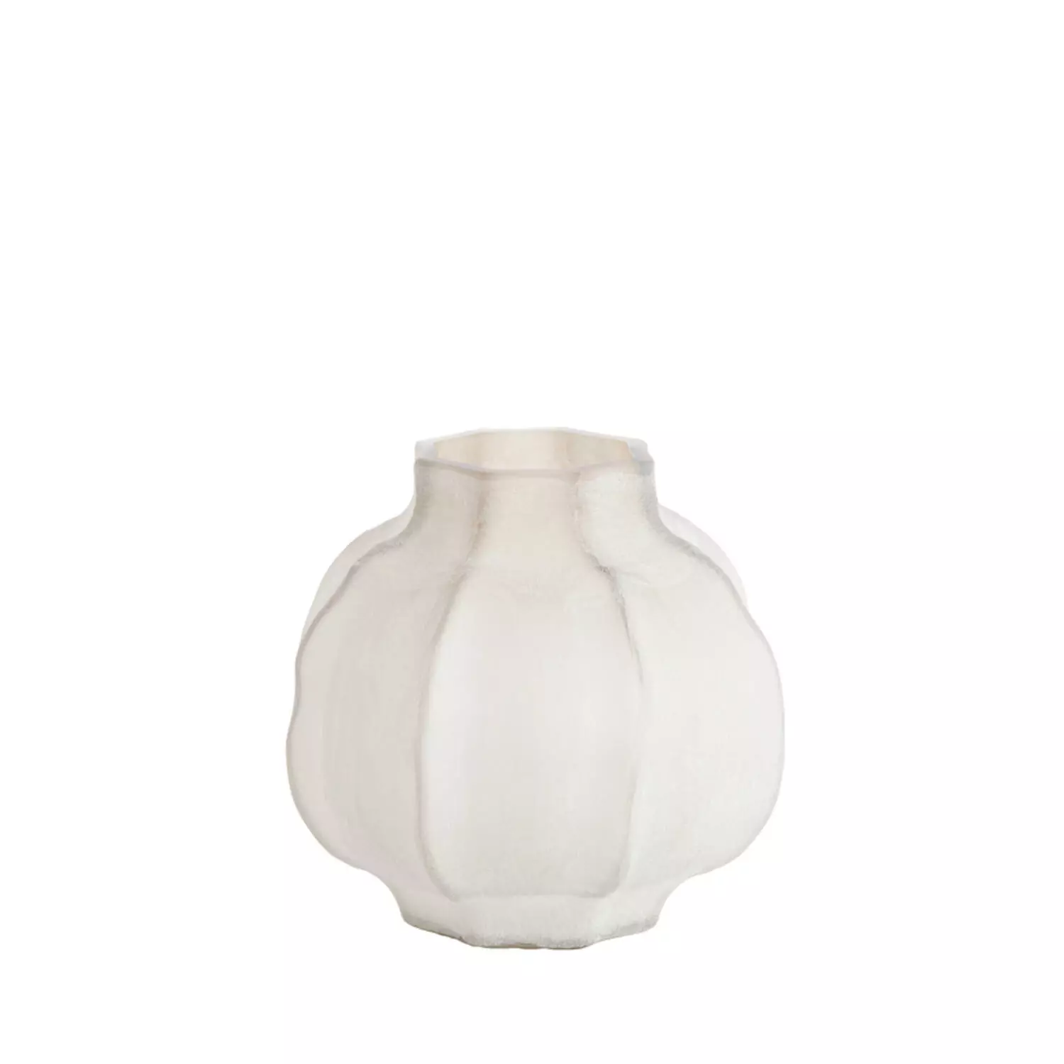 Vase Glass Light Brown 32xh32cm 5750482