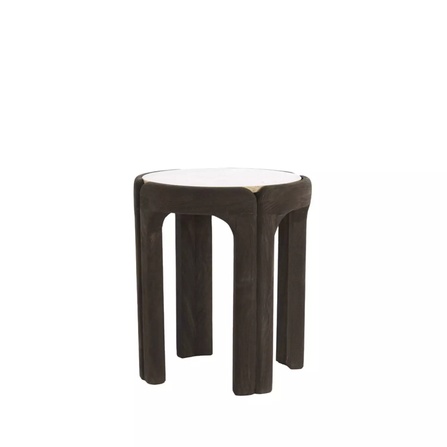 Side Table Dark BrownTravertin 45xh50cm 5524033