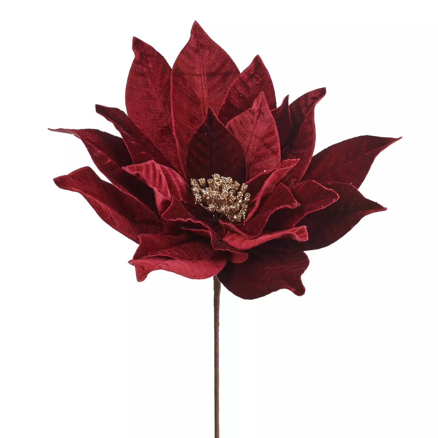 FF 99332 Burgundy Poinsetta 50cm