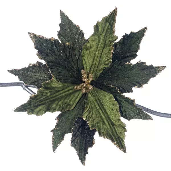 Fl 18777 Poinsetta On Clip 22cm