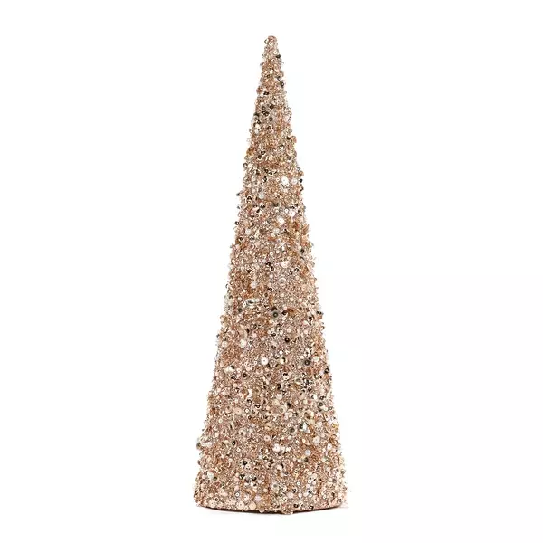 Pl 52447 Seq Pearl Cone Tree 43cm