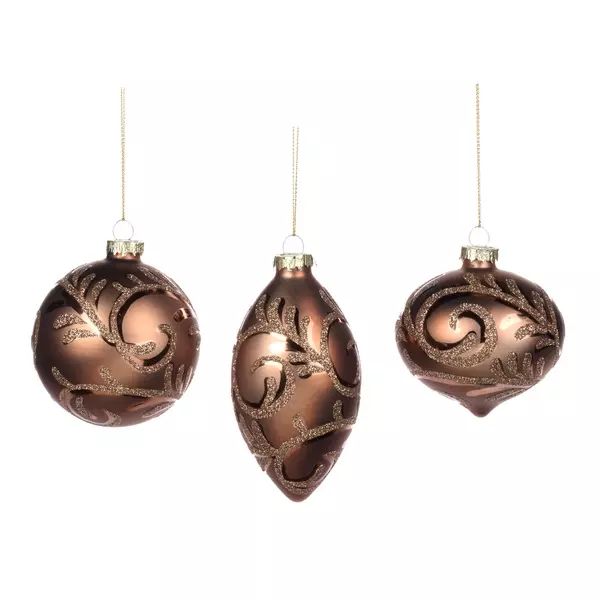 P 28342 Vine Leaf Brown ass. 8cm