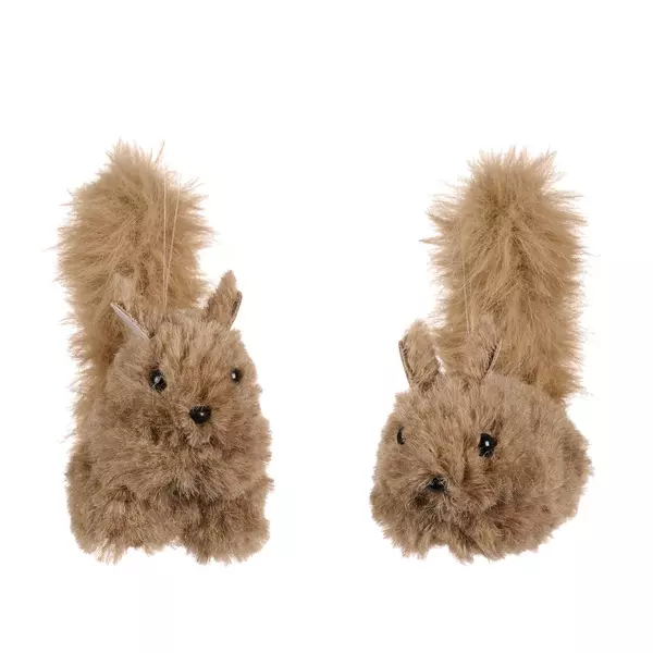 T 80061 Furry Squirrel ass 2 brown 12cm