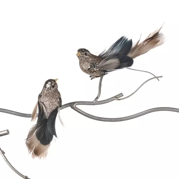 Mc 40419 Plume Sparkle Bird On clip 15cm