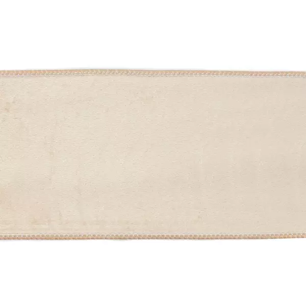 L 33172 Velvet Back Ribbon Cream