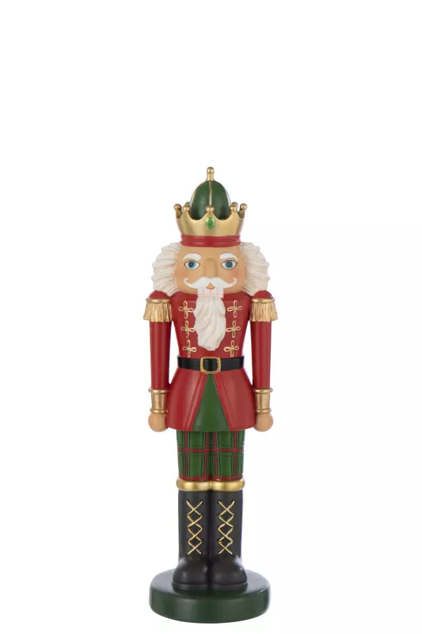 Nutcracker on Base Red/ Green 12x38cm 55635