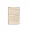 Wooden Wall Art With Organic Wave Pattern Wool 55x85cm th2038
