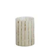 Tealight 14xh20cm Clear/White 7792188