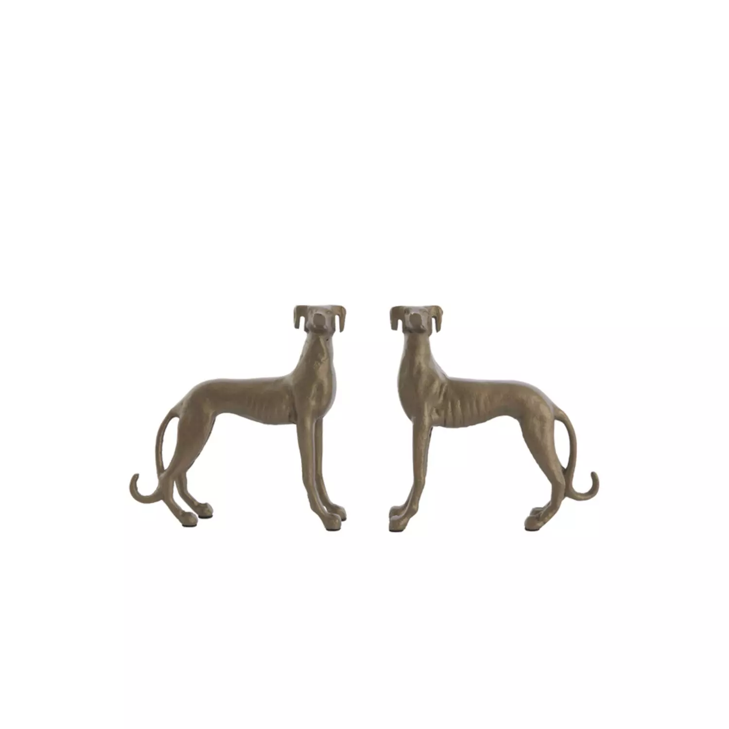 Ornament Dog Ant. Bronze sett 2. 17x8x18cm I 7617518