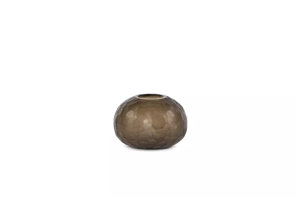 Vase Handcut Smoke 20x13,5cm dcg1700
