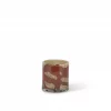 Thick Votive Cylinder With Honey Red 11x12cm  dcg1141