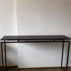 Bridge Console130/30/h80cm  Oak Wenge & Bronze Sahara