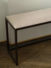 Bench 115/30h45cm Shadow Linnen & Bronze Sahara