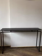 Bridge Console130/30/h80cm  Oak Wenge & Bronze Sahara