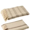 Plaid Cotton Wh/ Br 180x130cm 51277