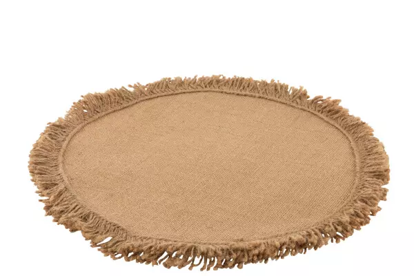 Coaster Jute Nat 43x43cm 93726