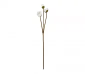 Flower Poppy Off-White h90cm 41575