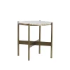Side Table Travertine Ant. Bronze ø47xh45cm 5522088