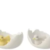Duck Egg Shell Wh/ Yellow 19x15,5x10,5cm 60197