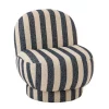 Louge Chair Blue/White Stripe 72x64xh76cm 60896