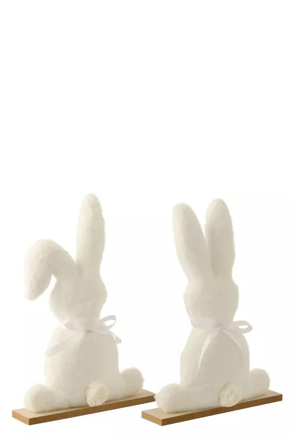 Fur Rabbit White L 26x6xh39cm 61871