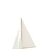 Sailboat Wood Wh/Nat 42x9xh59cm 50020