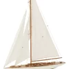 Sailboat Wood Wh/Nat. 75x14x94cm 50021