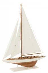 Sailboat Wood Wh/Nat. 75x14x94cm 50021