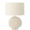 Tablelamp Seashell Wh/Nat 28xh47,5cm 60142